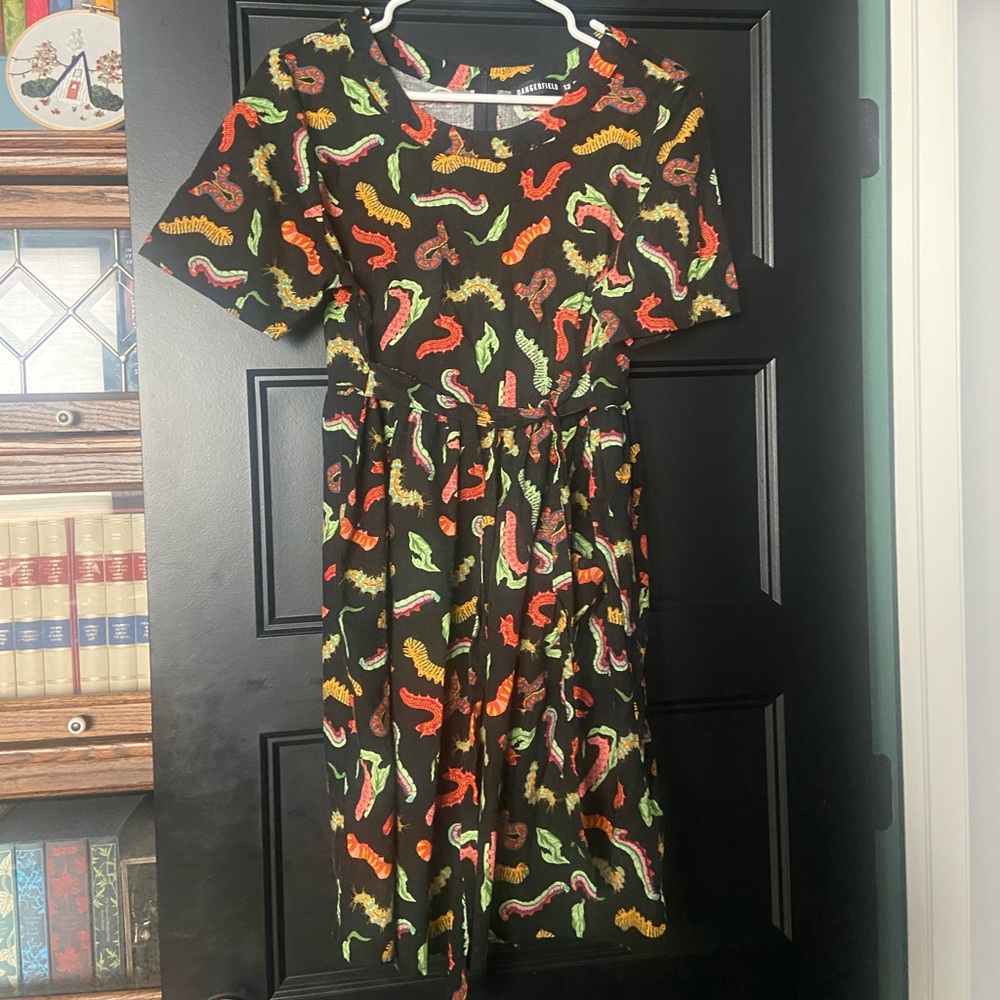 ModCloth Princess Highway Caterpillar of Strength Babydoll Dress Size 12